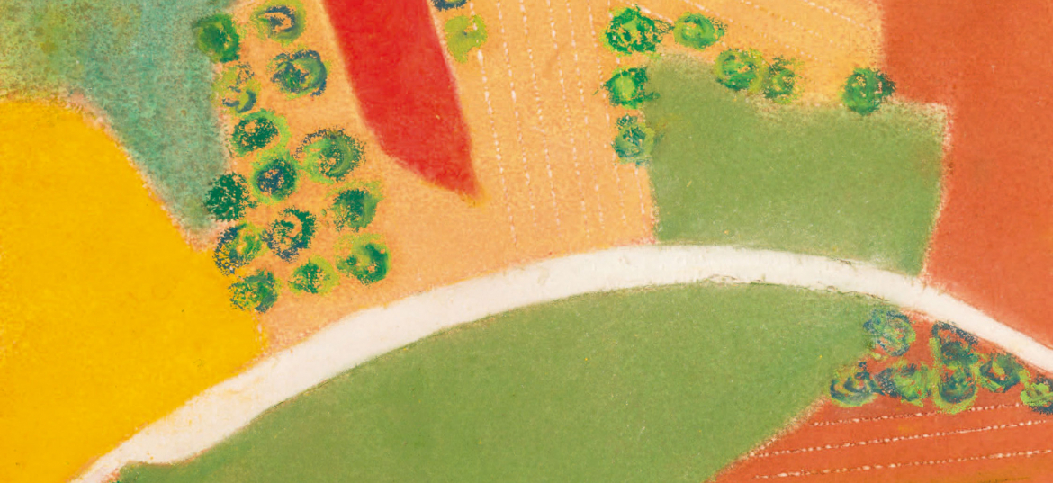 Erwin Wortelkamp, ohne Titel, 2023, Papier, Leinöl, Pigmente, geritzt, herausgelöst, Kreide, 25 x 32,5 cm, Foto: © Erwin Wortelkamp, VG Bild-Kunst 2025